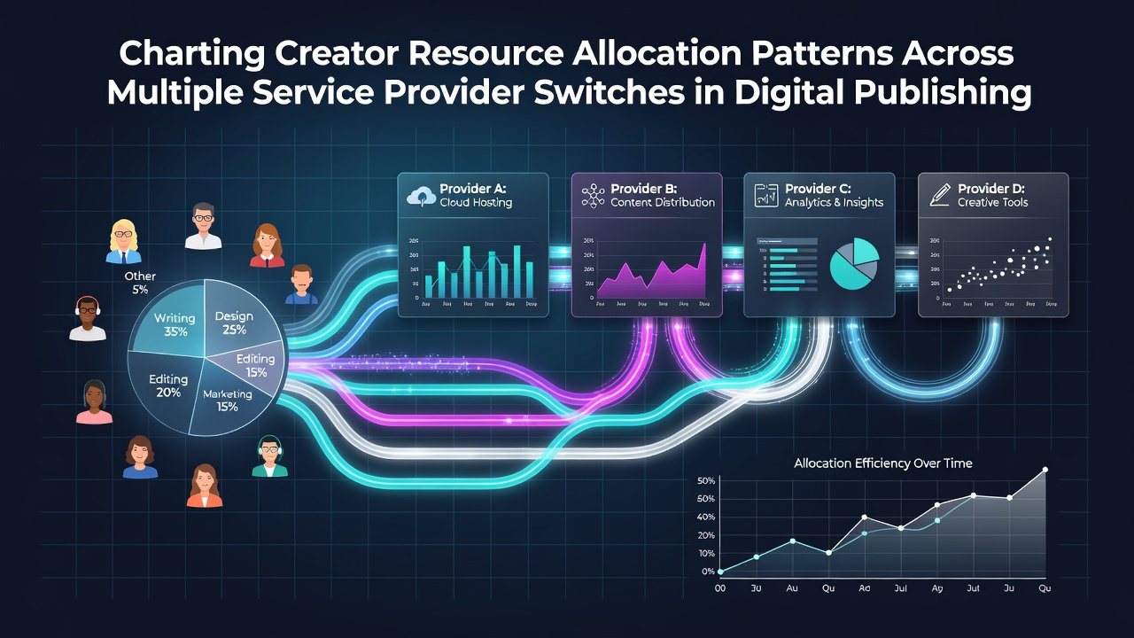 Charting Creator Resource Allocation Patterns Across Multiple Service Provider Switches in Digital Publishing
