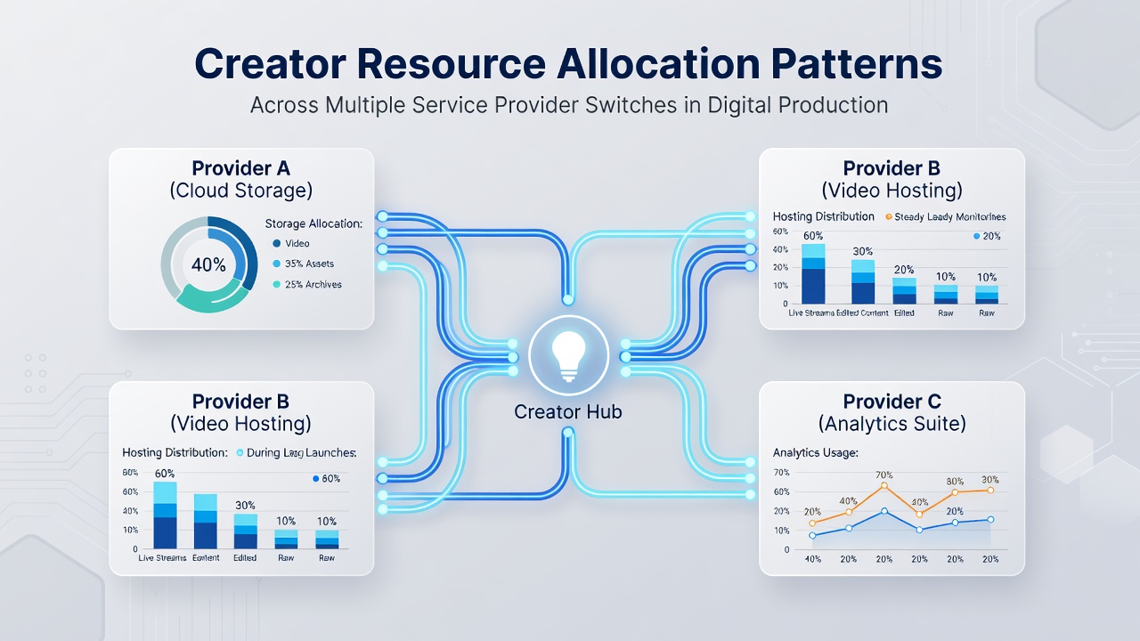 Chart illustrating time adn budget distribution during service provider migrations for digital publishers