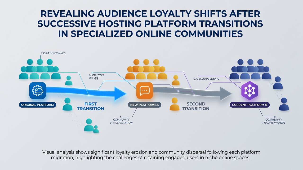 Revealing Audience Loyalty Shifts After Successive Hosting Platform Transitions in Specialized Online Communities