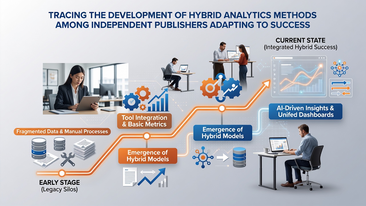 Analytics team analyzing hybrid data models on multiple screens